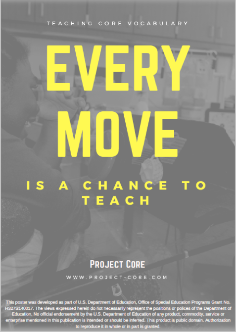 every move is a chance to teach poster